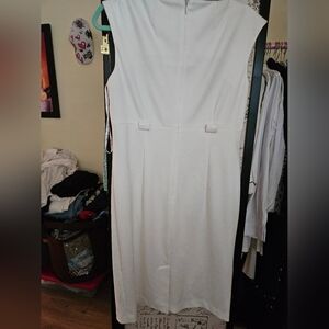 Calvin Klein White Midi Dress